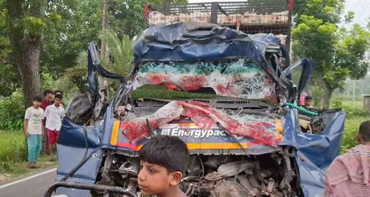 দাঁড়িয়ে থাকা ট্রাকে পিকআপের ধাক্কা, নিহত ৪